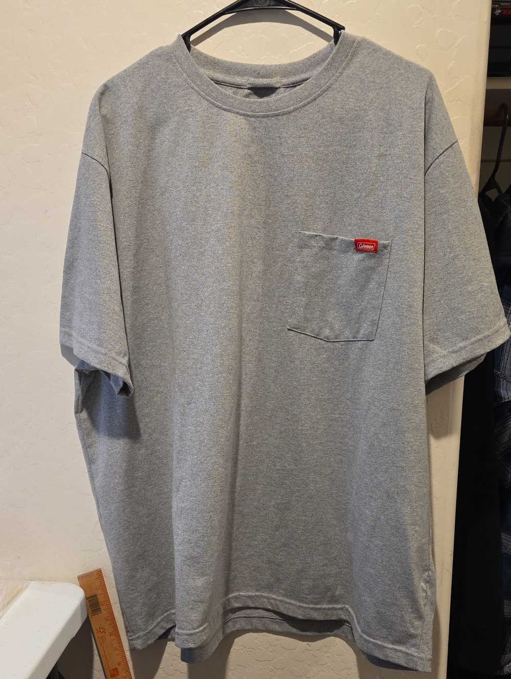 Coleman Heather Gray Short Sleeve Pocket Tee